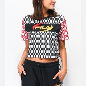 FILA crop top❤️🖤